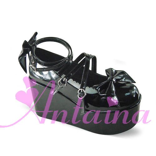 (Buyforme)Antaina~Lolita Bow Platform Shoes Multiple Colors   