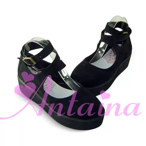 (BFM)Antaina~Punk Lolita High Platforms Shoes Lolita Ankle Strap Shoes   