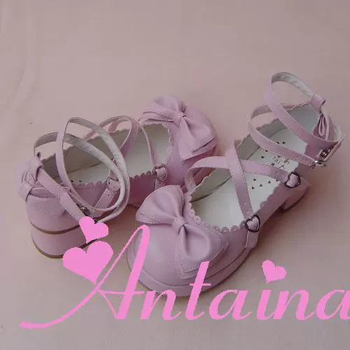 Antaina~Sweet Chunky Heels Lolita Shoes Size 37-40   