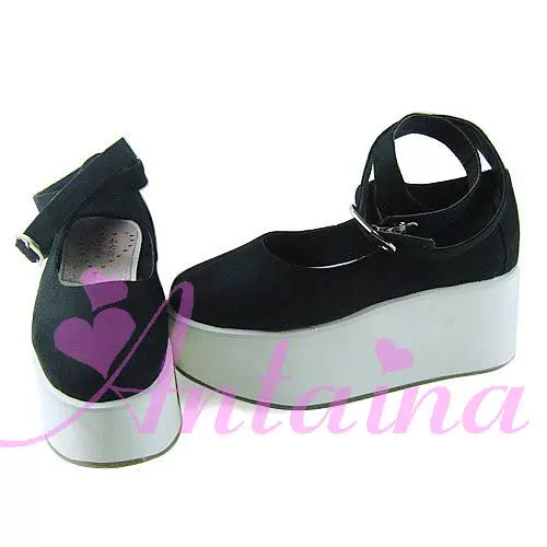 (BFM)Antaina~Punk Lolita High Platforms Shoes Lolita Ankle Strap Shoes   