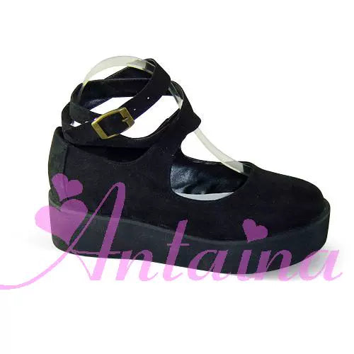 (BFM)Antaina~Punk Lolita High Platforms Shoes Lolita Ankle Strap Shoes   