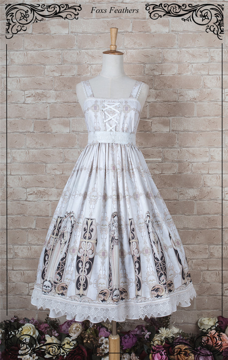 (Buyforme)WarugakiHouse~DEATHANGEL JSK Gothic Summer Dress S white op 