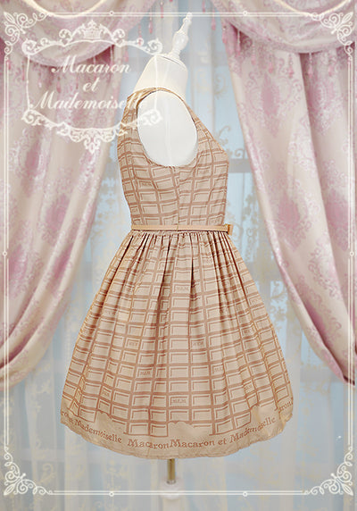 Chess Story~Le Chocolat~Elegant Lolita Macaron Chocolate Series JSK Dress   