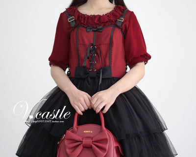 Vcastle~Snow White~Daily Lolita Flounce Short Sleeve Shirt   