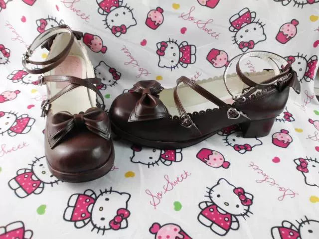 Antaina~Sweet Chunky Heels Lolita Shoes Size 37-40   