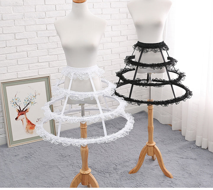 Manyiluo~Daily Lolita Hollow-out Petticoat Fish-bon Adjustable   