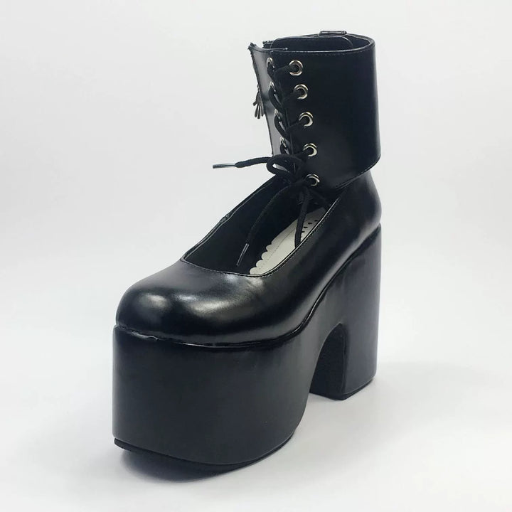 Antaina~Customized British Style High Platform Shoes