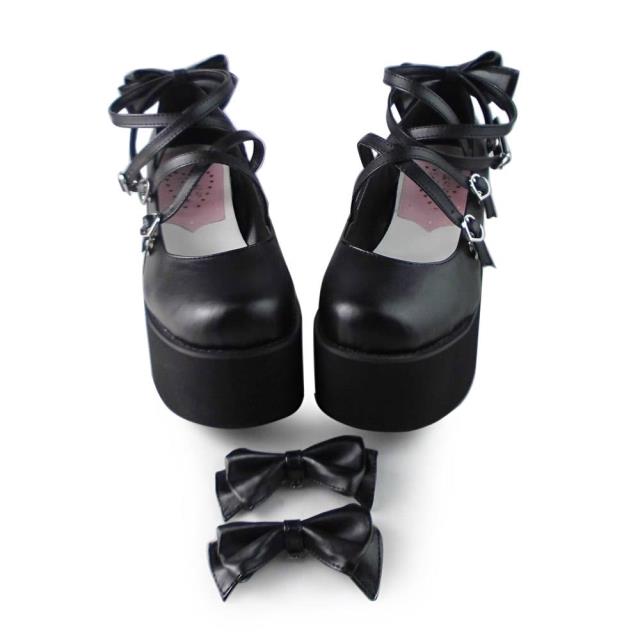 (Buyforme)Antaina~Lolita Bow Platform Shoes Multiple Colors   