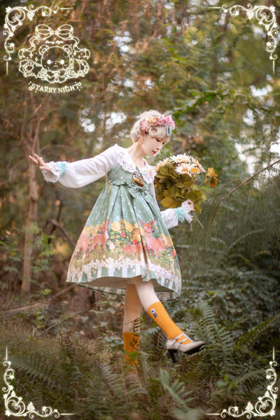 November Sakuya~Starry Night~Daily Kawaii Lolita Dress and Blouse   