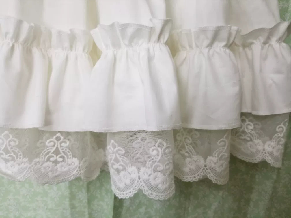 Classic Lolita Cotton Underskirt, Flounce Hem