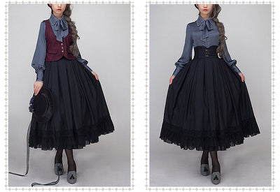JS Lolita~Christmas Concerto~Christmas Elegant Lolita Skirt Multicolors   