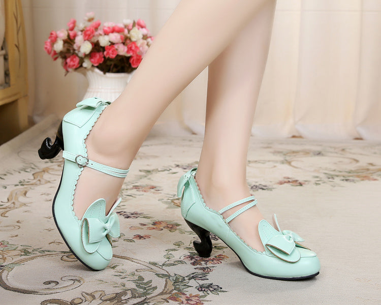 Sosic~High-Heeled Sweet Lolita Leather Shoes 12932:166096