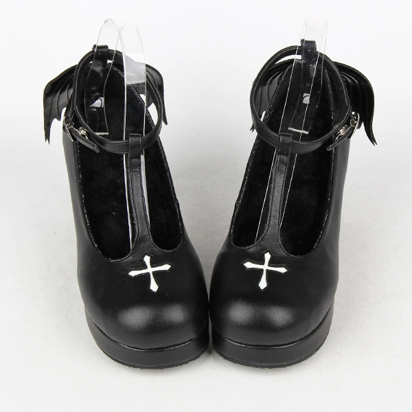 Angelic Imprint~Gothic Lolita Wings and Cross Shoes for Chistmas