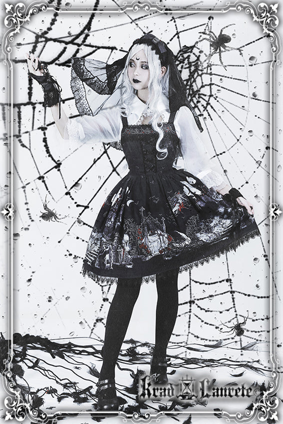 Krad Lanrete~Gothic Lolita JSK Bat Print Multicolors   