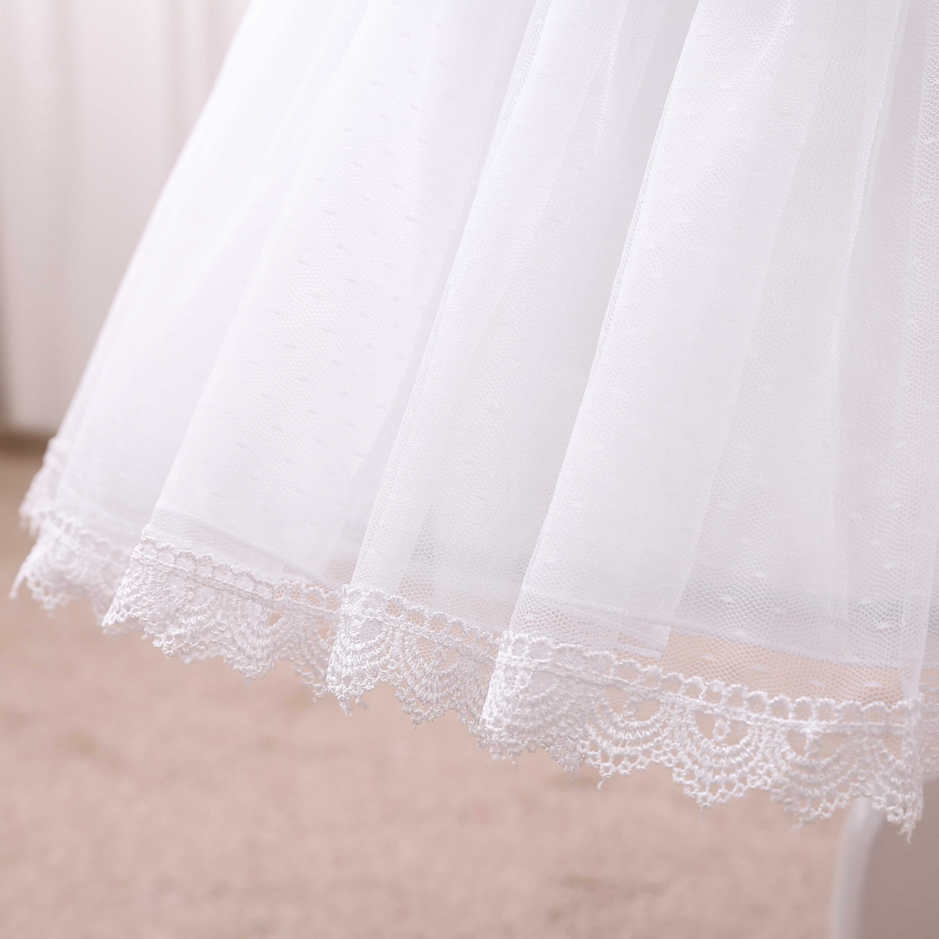 Manyiluo - White Elegant Lolita bustle