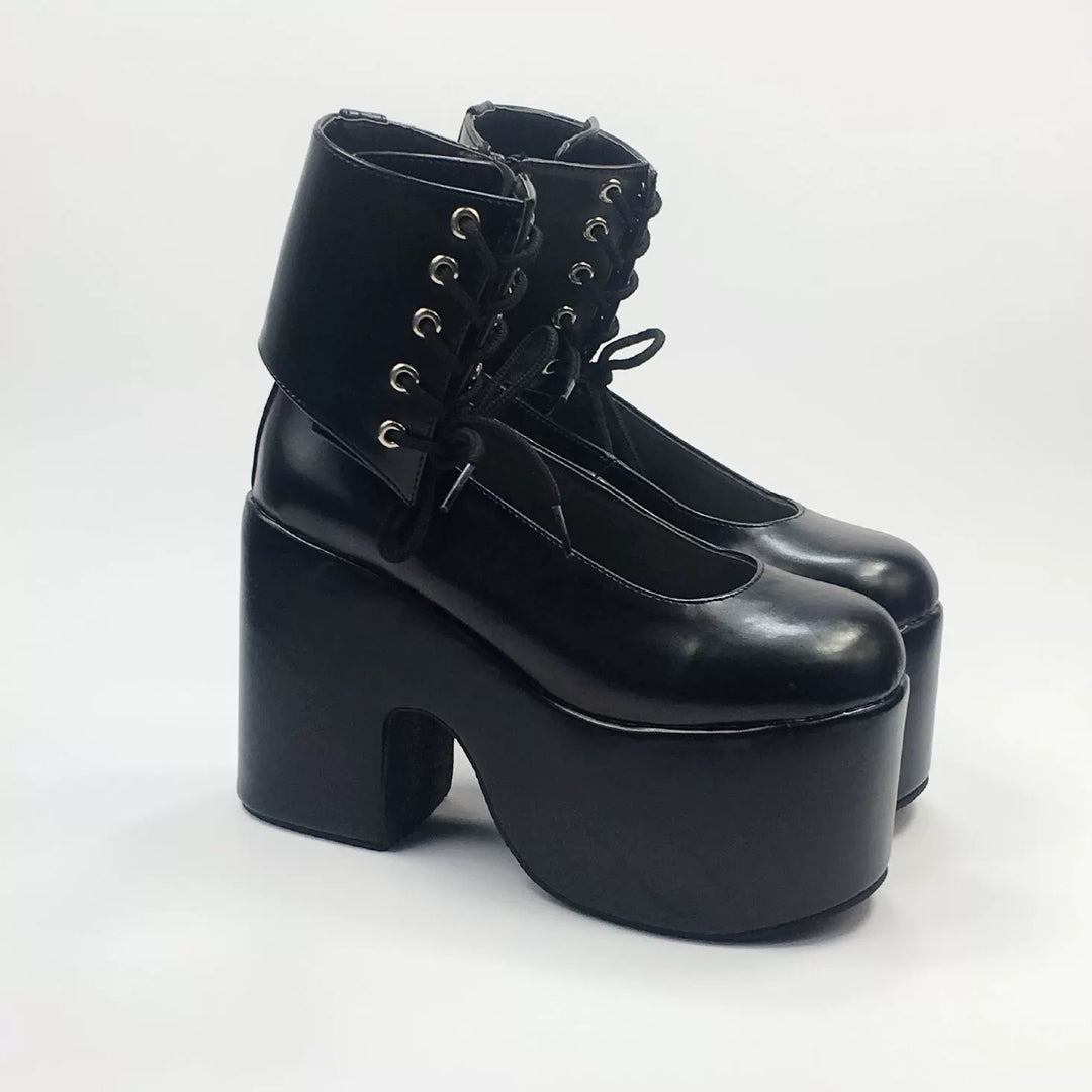 Antaina~Customized British Style High Platform Shoes