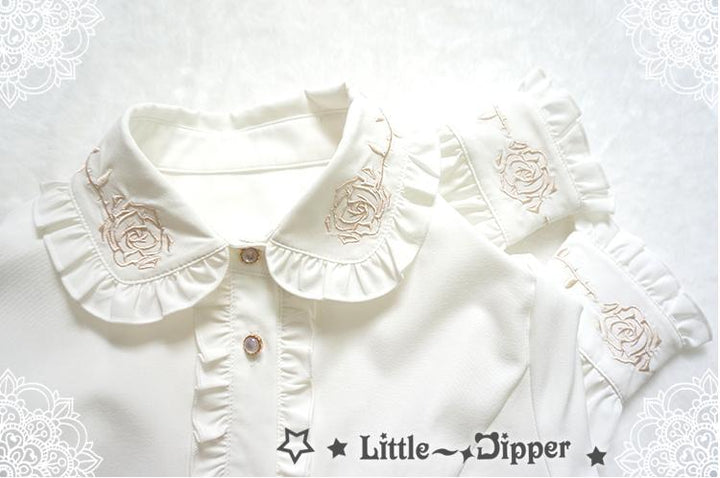 Little Dipper~Rose~Elegant Lolita Doll Collar Blouse   