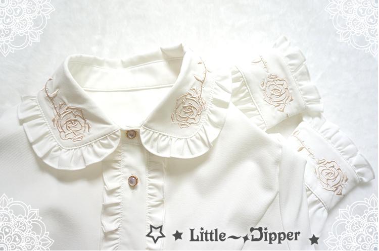 Little Dipper~Rose~Elegant Lolita Doll Collar Blouse   