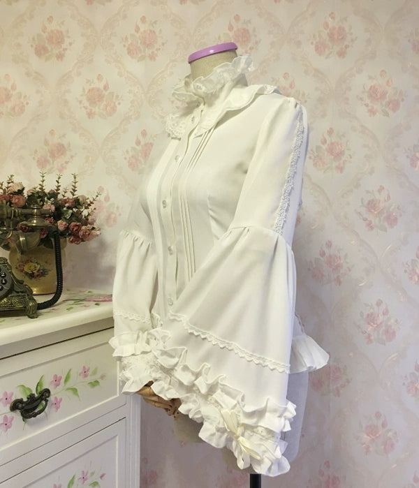 Princess tailor lolita - Hime-Sleeve Gothic Lolita Blouse, Adjustable Cuffs