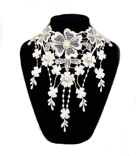 Luo Li~Wedding Lolita Necklace Multi-layer Pearl Pendant   