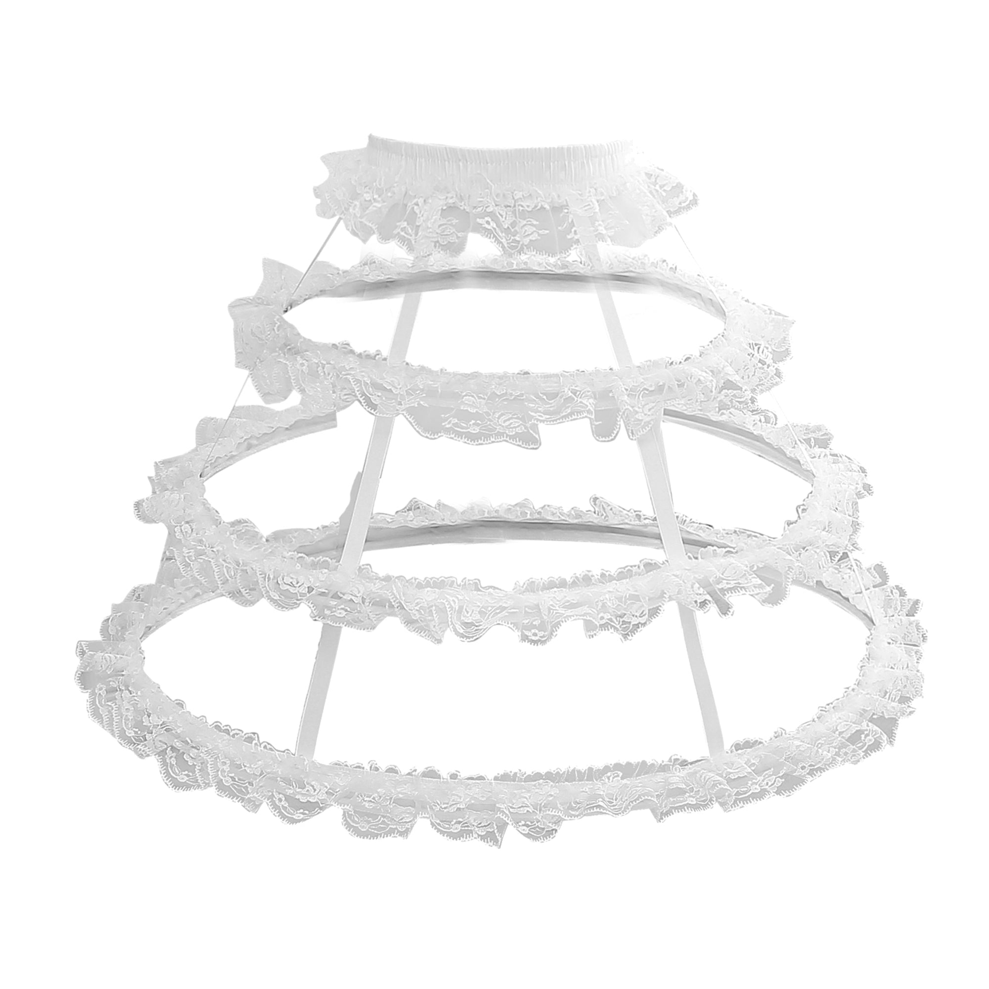 Manyiluo - Daily Lolita Hollow-out Petticoat Fish-bone Adjustable
