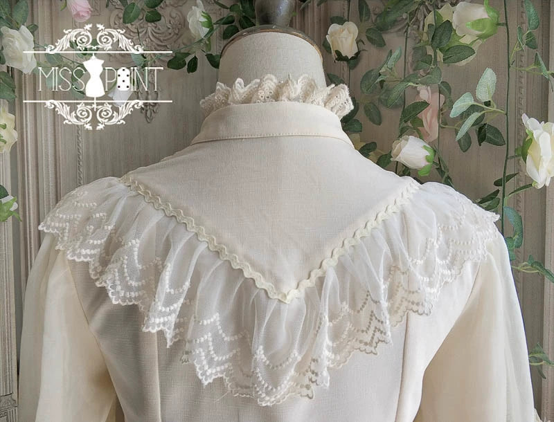 Miss Point~Rose Doll~Elegant Lolita Mutton Sleeve Blouse 32522:385652