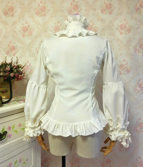 Princess tailor lolita - Hime-Sleeve Gothic Lolita Blouse, Adjustable Cuffs