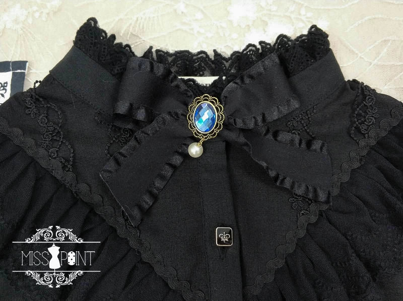 Miss Point~Rose Doll~Elegant Lolita Mutton Sleeve Blouse 32522:385616