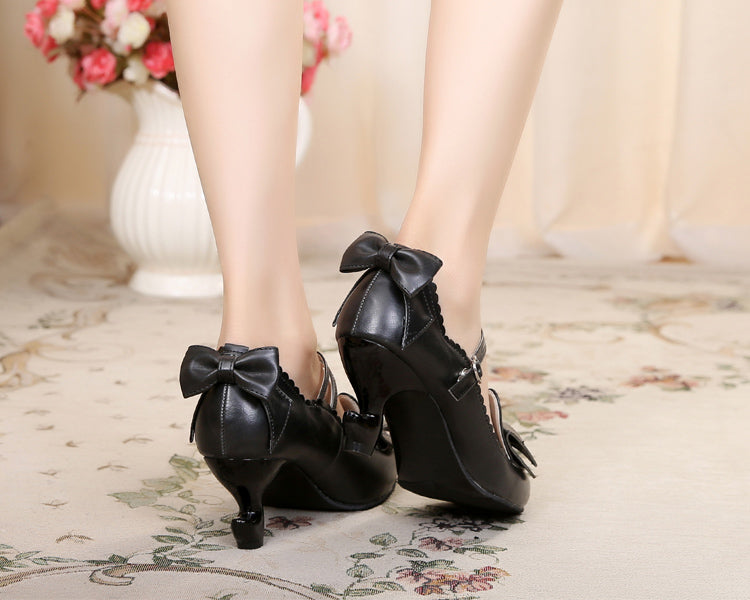 Sosic~High-Heeled Sweet Lolita Leather Shoes 12932:166118