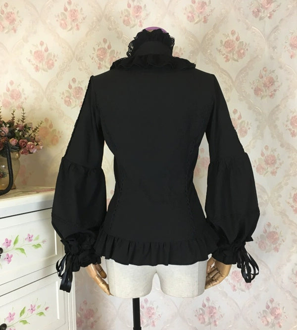 Princess tailor lolita - Hime-Sleeve Gothic Lolita Blouse, Adjustable Cuffs
