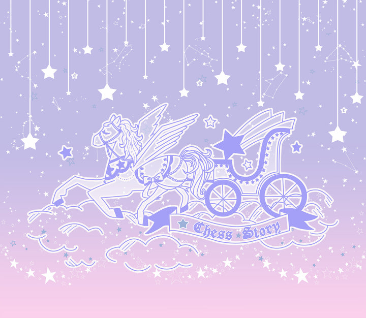 Chess Story~Dreamy Starry Night~Sweet Lolita Gradient Star Print Lolita OP   