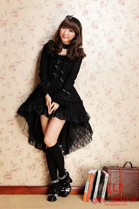 (BFM)G.L.P~Sweet Lolita Dress Lace Long Sleeve Dress   