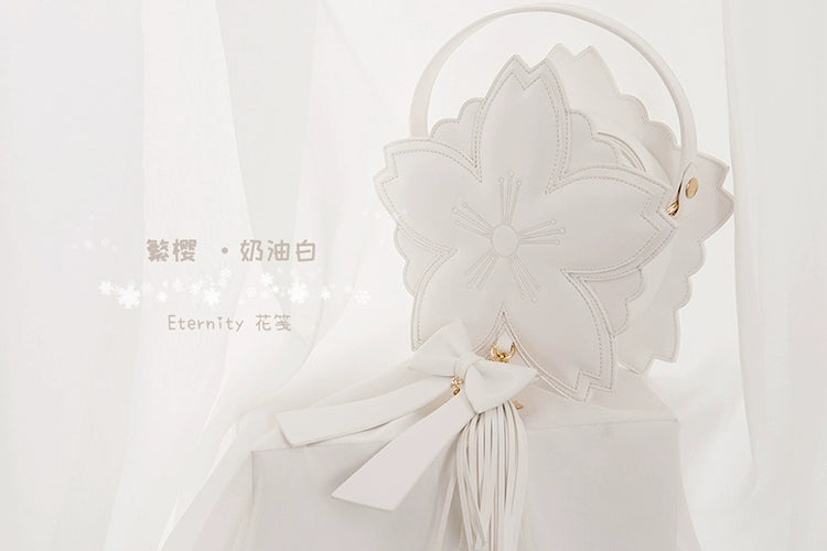 Eternity - Han Lolita Sakura Bag Double-layered Handbag Crossbody Bag Multicolors