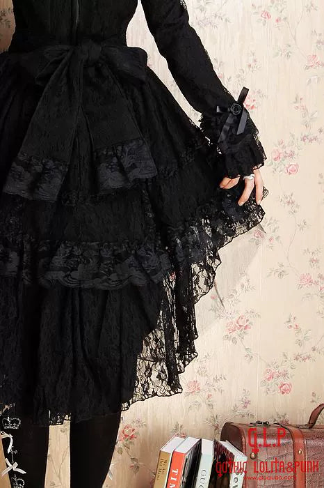 (BFM)G.L.P~Sweet Lolita Dress Lace Long Sleeve Dress   