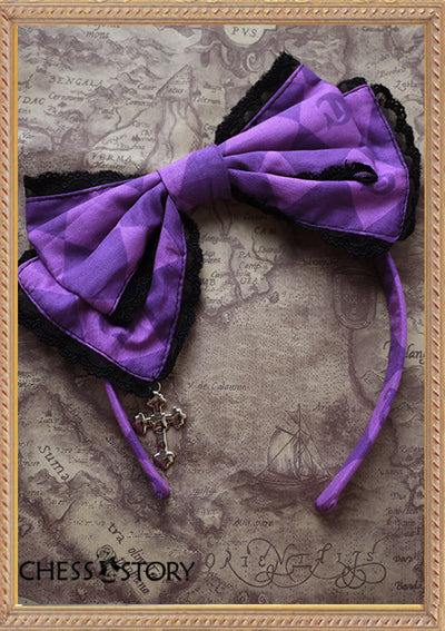 Chess Story~Doll Theater~Elegant Lolita Purple KC black lace  