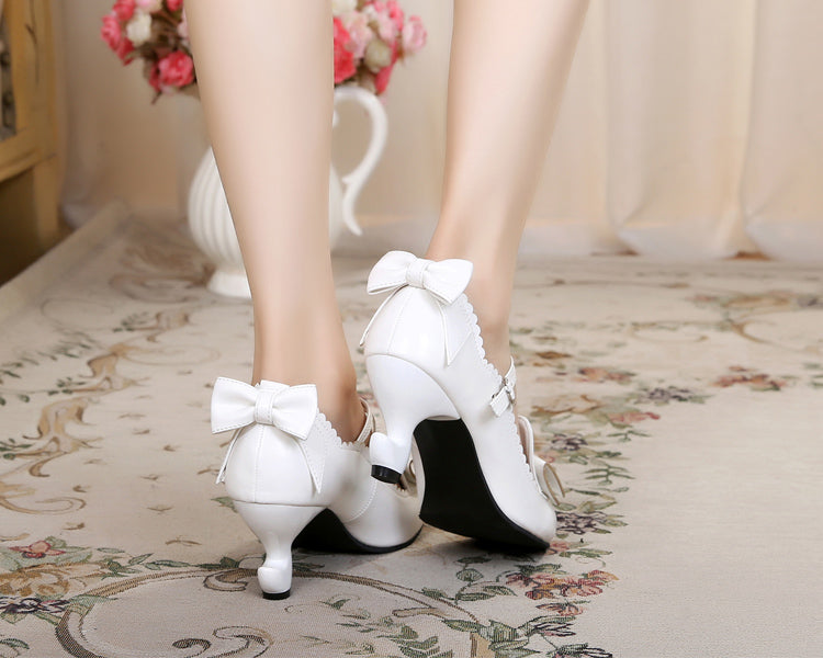 Sosic~High-Heeled Sweet Lolita Leather Shoes 12932:166132