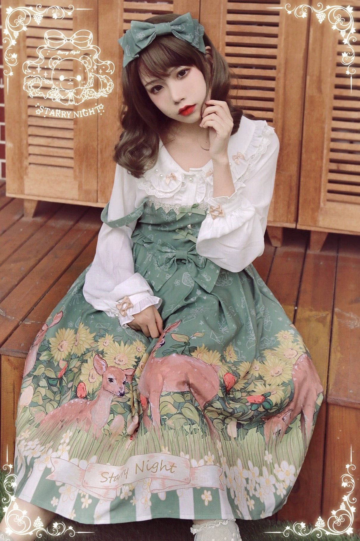 November Sakuya~Starry Night~Daily Kawaii Lolita Dress and Blouse   