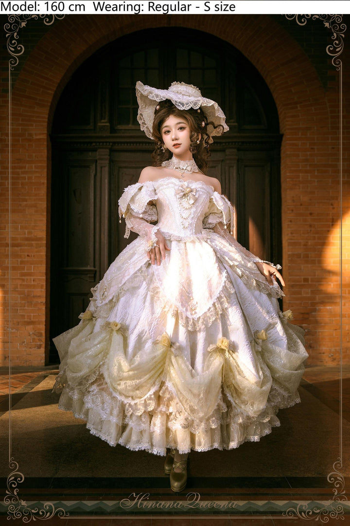 Hinana Queena~With Belle~Bridal Wedding Lolita OP Dress Available for Custom Size 41978:722390