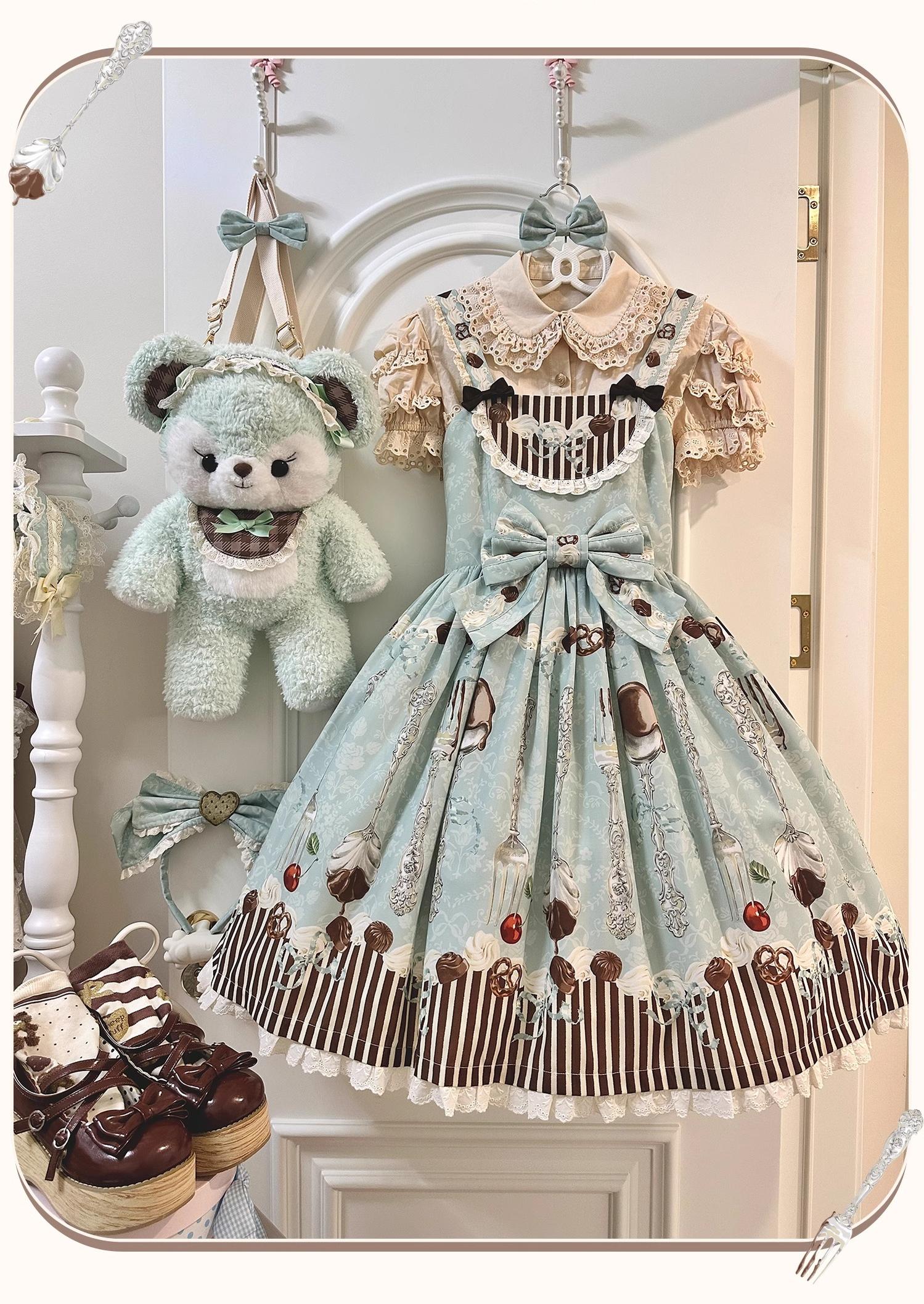 Green Lolita Jumper Dress Lolita Headwear – 42Lolita