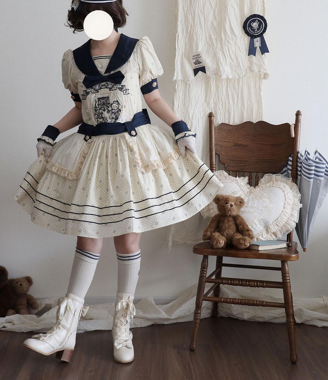 Sheep Puff - Sheepy Hoofies - Kawaii Lolita Mid-Calf Boots, Side Zipper 43898:788074