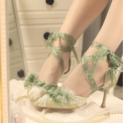 Sky Rabbit~Two~Fresh and Elegant Lolita Heels   