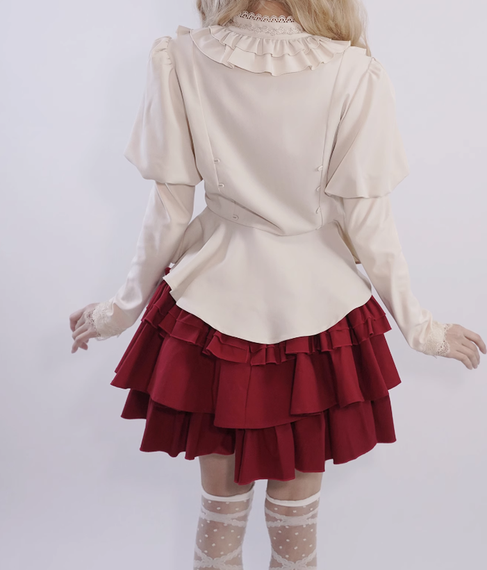 Little Dipper~Temple of God~Elegant Lolita Stand Collar Blouse   