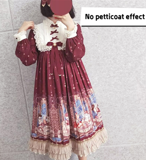Manyiluo - Cosplay Medium-length Boneless Lolita Petticoat
