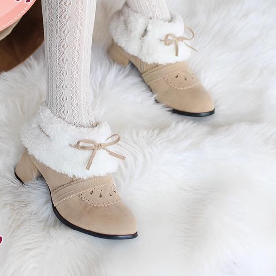Spring Day Lolita - Sweet Lolita Women's Ankle Boots Multicolors