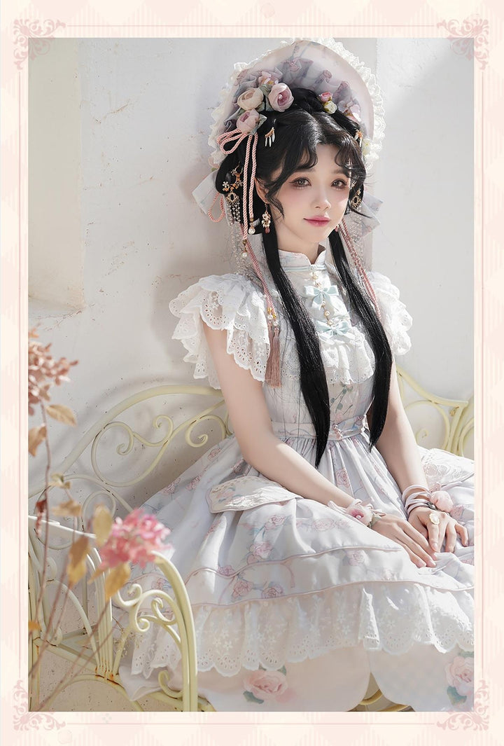 Bramble Rose~Exquisite Luo Shen~Qi Lolita OP Dress Chinese Style Lolita JSK