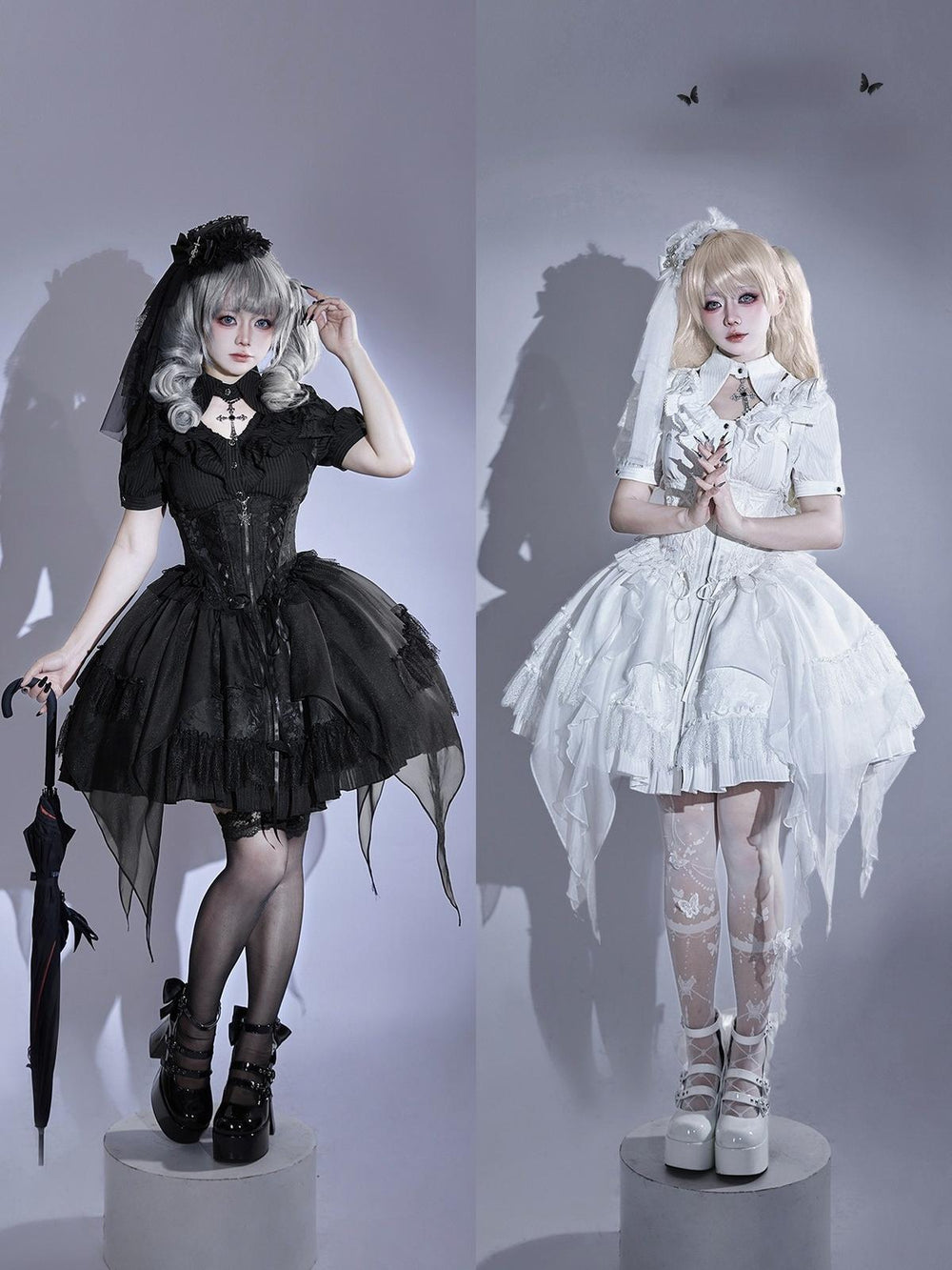 Tan Tuan - Butterfly Bone - Gothic Lolita Bust-supporting JSK With Fishbone/Front Zipper