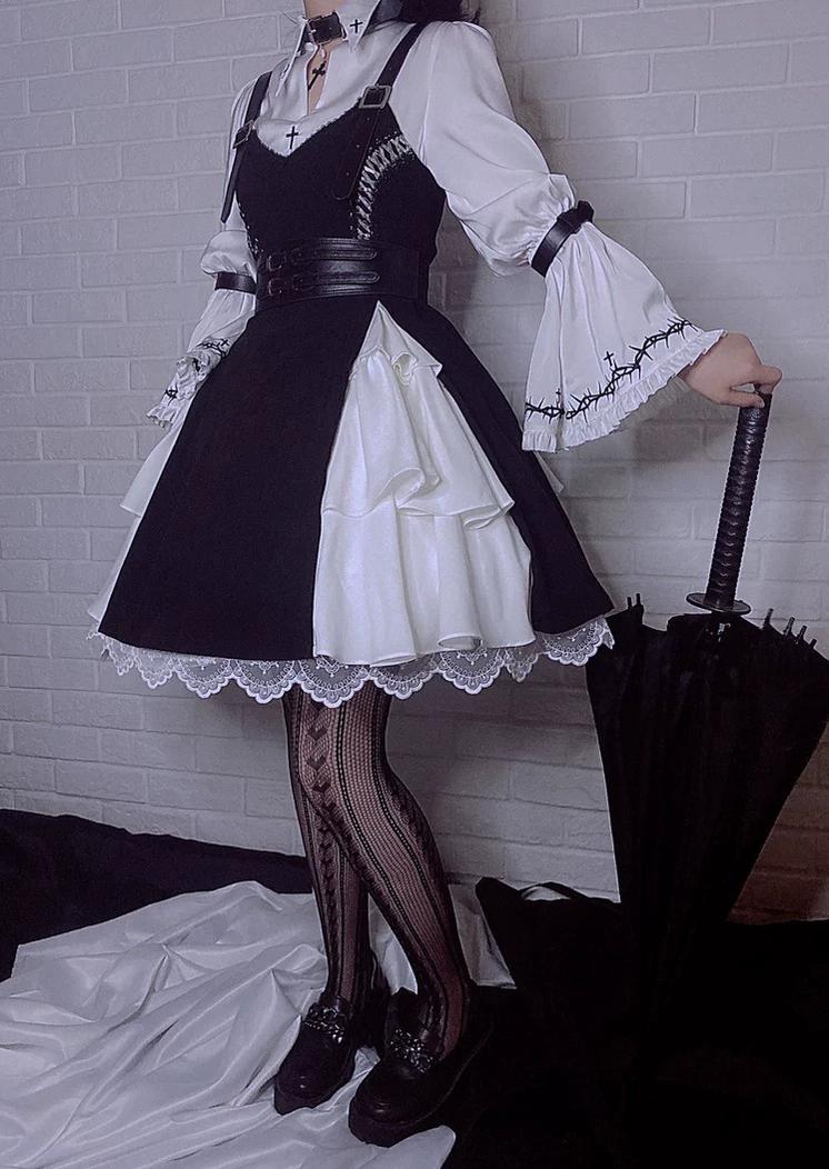 Gothic Lolita Fishnet Tights, Plus Size Friendly