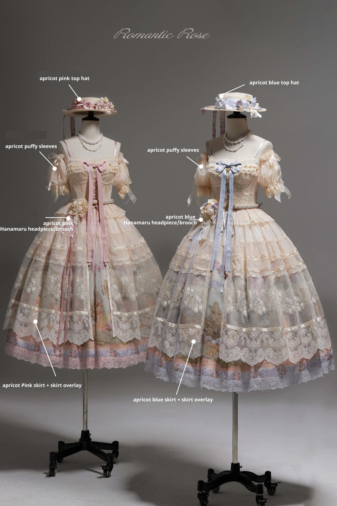 ZUOlanrichen~Romantic Rose~Classic Lolita Dress Set Printed JSK Skirt with Bodice 42157:729539