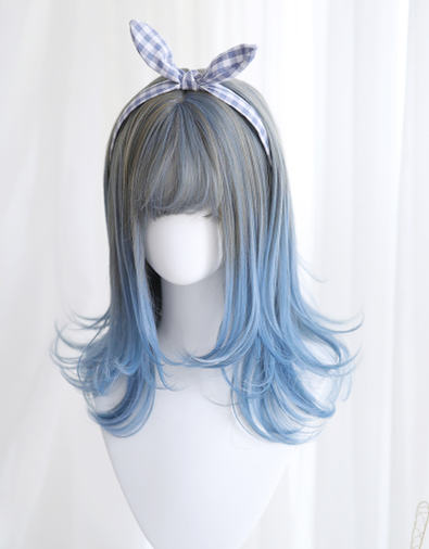 MONKEEP~Maiden D~Dorothy~Medium Length Curly Lolita Wig   