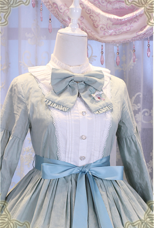 Chess Story~Vintage Lolita Long Sleeve OP Dress 14970:218750